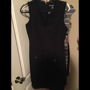 Karl Lagerfeld Navy Fringe Dress